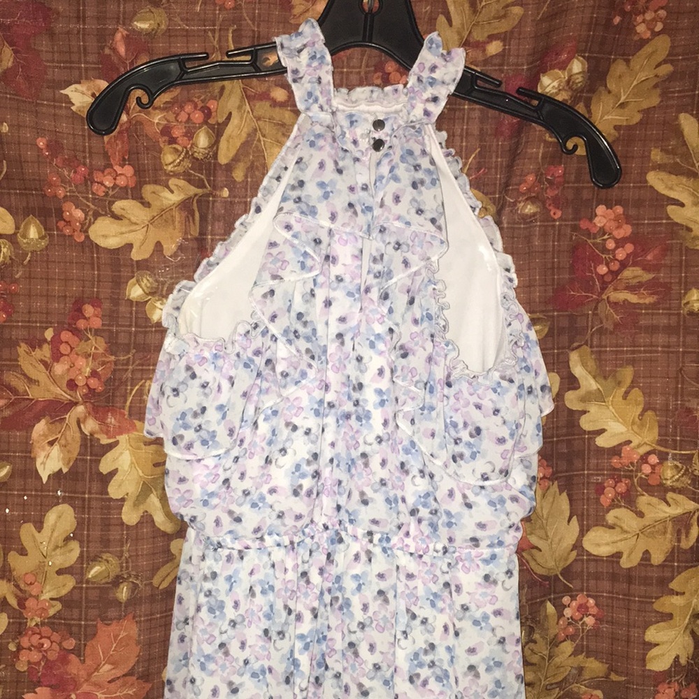 GB Girls floral halter dress.